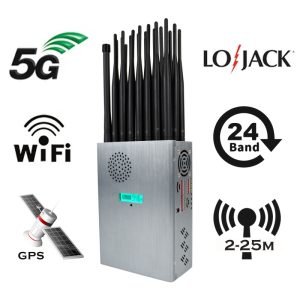 cell phone signal jammer device portable 24 antenna cjm24pt01